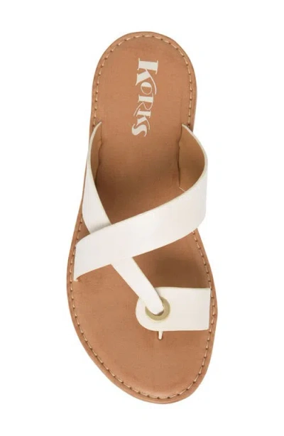 Korks Catarina Sandal In Off White