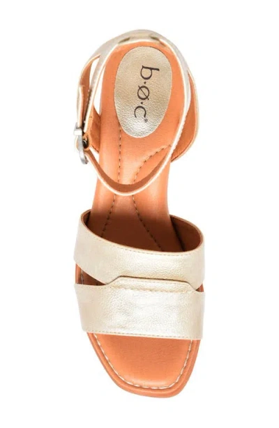 B O C By Børn Waverly Ankle Strap Sandal In Champagne