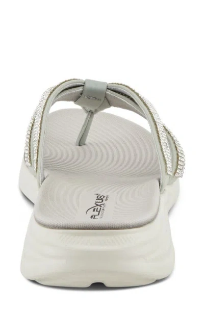 Flexus By Spring Step Ashine Flip Flop Sandal In Light Grey