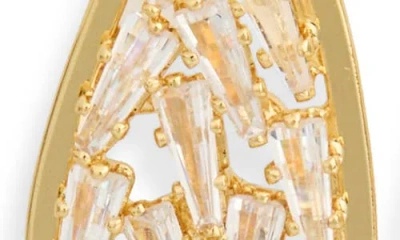 Eye Candy Los Angeles Simone Butterfly Drop Earrings In Gold