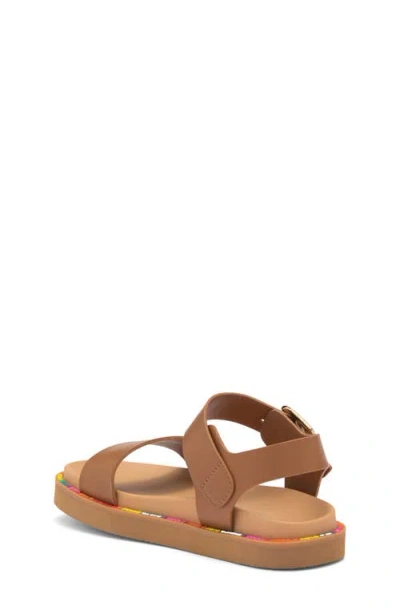 Steve Madden Kids' Jelira Ankle Strap Sandal In Brown