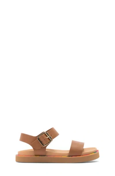 Steve Madden Kids' Jelira Ankle Strap Sandal In Brown