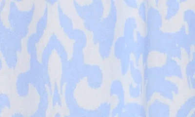 Ellen Tracy Wide-leg Pants In Baby Blue Damask