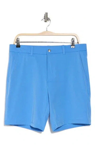 Callaway 9-inch Solid Flat Front Golf Shorts In Marina