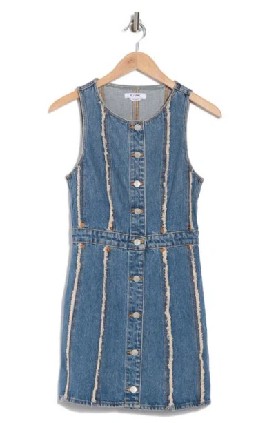 Re/done Fray Denim Dress In Bruna