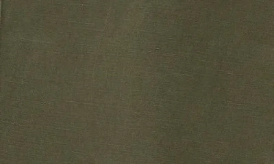 Ag Wes Cotton & Linen Shorts In Sulfur Desert Pine