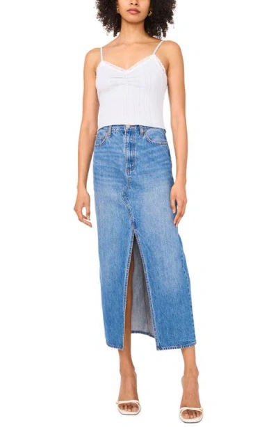 1.state Lace Trim Pointelle Camisole In Angel Blue