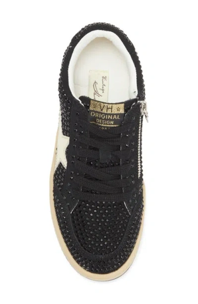Vintage Havana Kids' Bravo Rhinestone Sneaker In Black