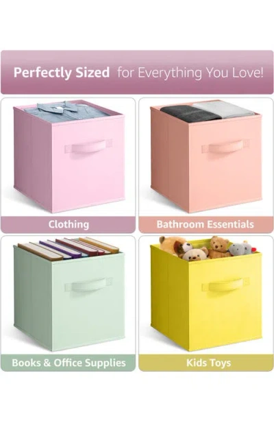 Sorbus 4-pack Collapsible Storage Cubes In Pastel Colors