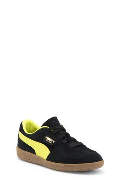 Puma Kids' Palermo Sneaker In  Black-lemon Sherbert
