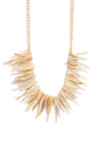 Kenneth Jay Lane Shell Necklace In Natural