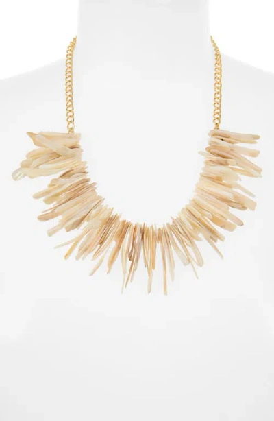 Kenneth Jay Lane Shell Necklace In Natural