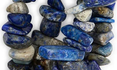 Kenneth Jay Lane Lapis Chips Necklace In Lapis