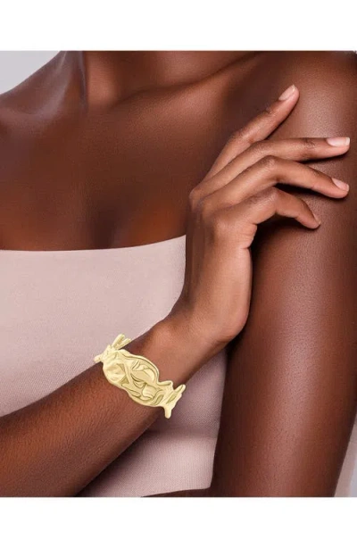 Jardin Organic Molten Cuff Bracelet In Gold