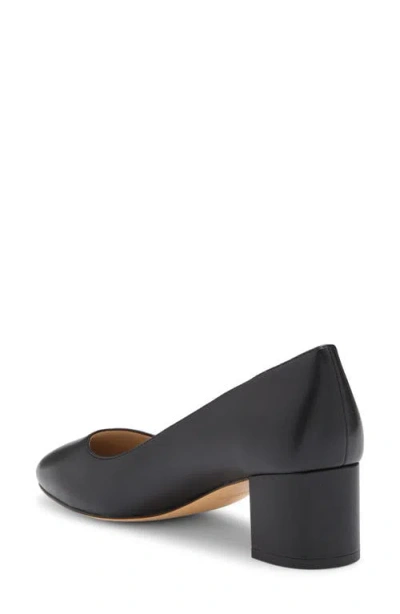 Stuart Weitzman Bridget Block Pump In Black/black