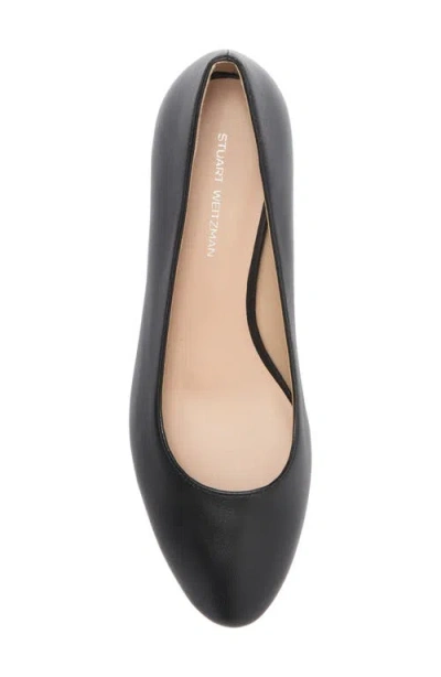 Stuart Weitzman Bridget Block Pump In Black/black