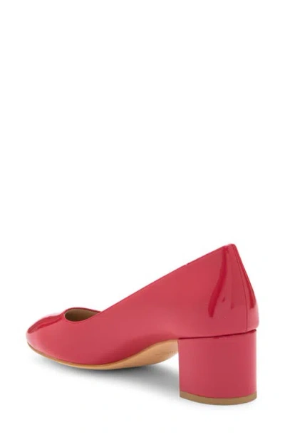 Stuart Weitzman Bridget Block Pump In Lipstick Red