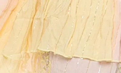 Ranee's Ranees Bell Sleeve Minidress In Yellow