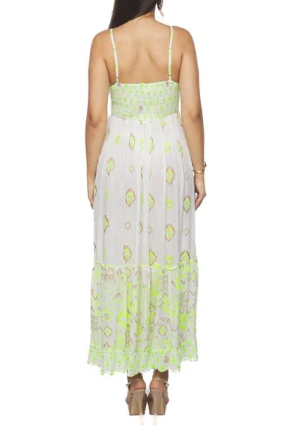 Ranee's Ranees V-neck Maxi Sundress In Green