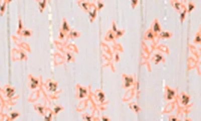 Ranee's Ranees Button Half Placket Maxi Sundress In Peach