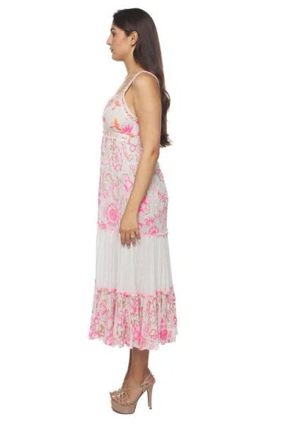 Ranee's Ranees Tier Maxi Sundress In Pink