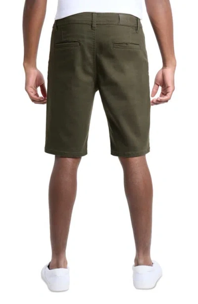 X-ray Xray Flat Front Chino Shorts In Olive