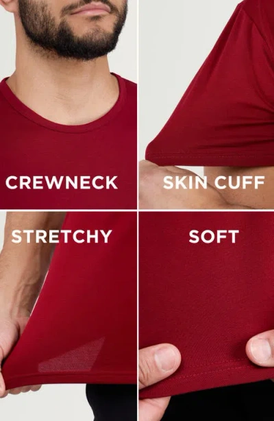 X-ray Xray Flex Crewneck T-shirt In Burgundy
