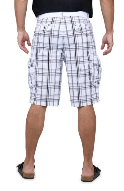 X-ray Xray Cargo Shorts In Plaid White