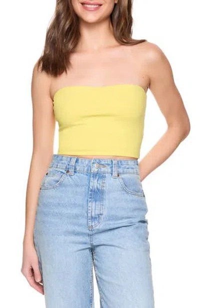 Susana Monaco Core Crop Tube Top In Canary