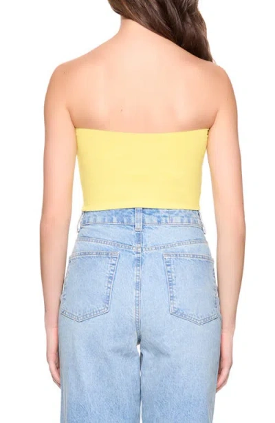 Susana Monaco Core Crop Tube Top In Canary