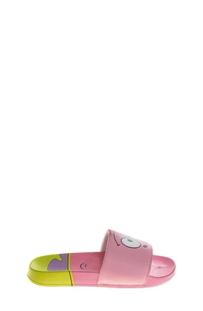 Josmo X Nickelodeon™ Kids' Spongebob Squarepants & Patrick Mismatch Slide Sandal In Yellow Pink