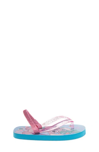 Josmo Kids' Stitch Slingback Flip Flop Sandal In Blue