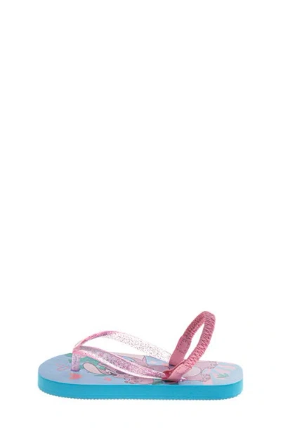 Josmo Kids' Stitch Slingback Flip Flop Sandal In Blue