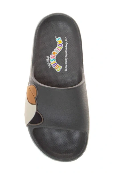 Josmo X Squishmallows Kids' Cameron The Cat Slide Slipper In Gray