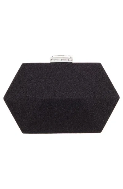 Nina Geometric Minaudiere In Black