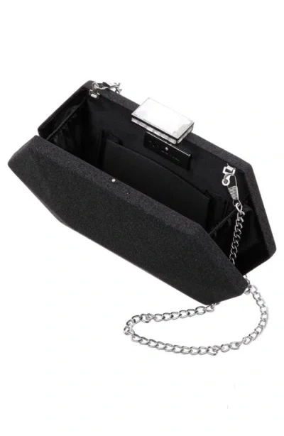 Nina Geometric Minaudiere In Black