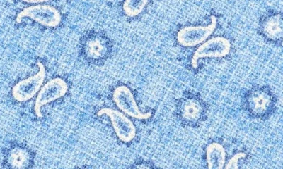 David Donahue Paisley Silk Tie In Blue