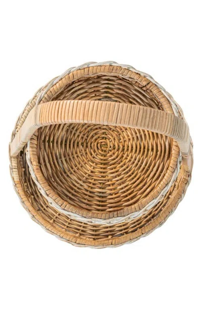 Juliska Provence Rattan Two-tier Server In Natural/whitewash