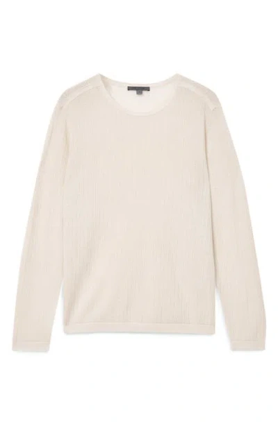 John Varvatos Esperia Textured Sweater In Egg Shell
