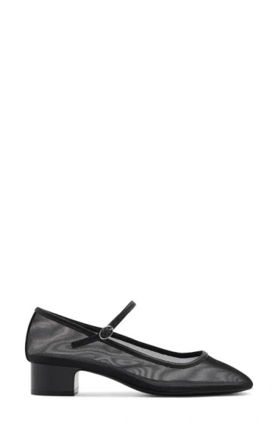 Mango Mary Jane Pump In Black