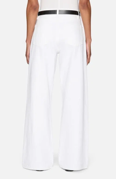 Frame The Loose High Waist Wide Leg Jeans In White
