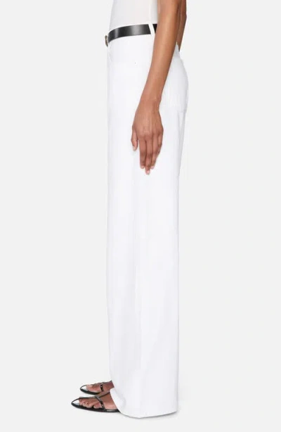 Frame The Loose High Waist Wide Leg Jeans In White