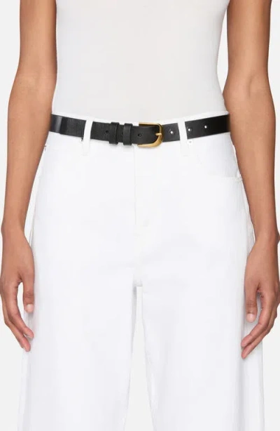 Frame The Loose High Waist Wide Leg Jeans In White
