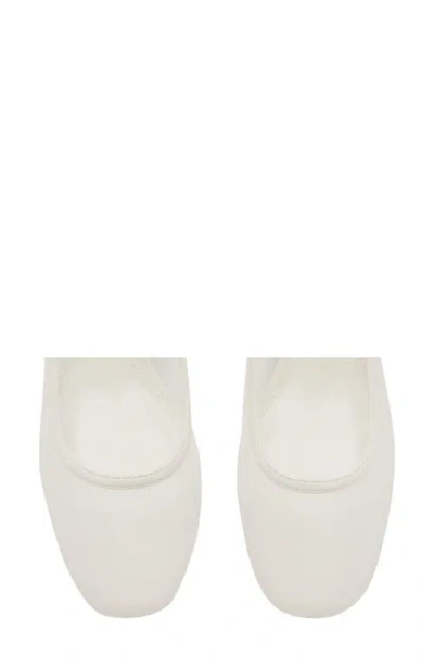 Mango Mary Jane Pump In White