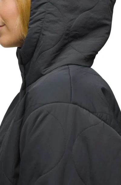 Prana Encinitas Quilted Jacket In Charcoal
