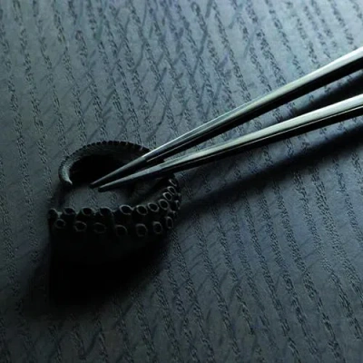 Mepra Chopsticks Set In Black Gold