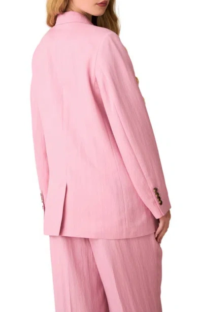 Next Double Breasted Blazer In Pink