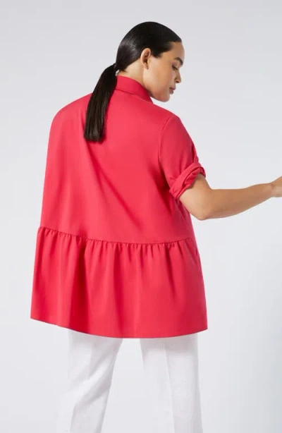 Marina Rinaldi Gioco Jacket In Pink Red