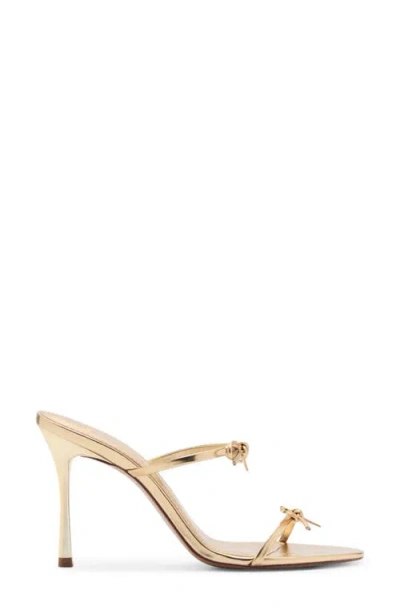 Mango Slide Sandal In Gold