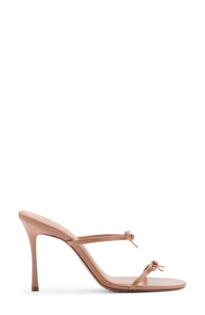 Mango Slide Sandal In Beige
